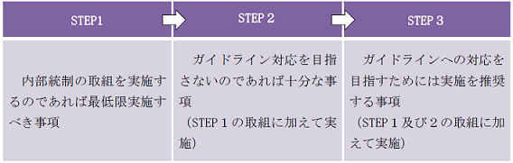 各STEPの取組水準のイメージ